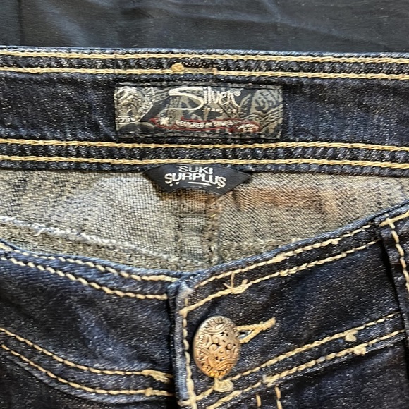 Silver distressed jeans. - Picture 4 of 7